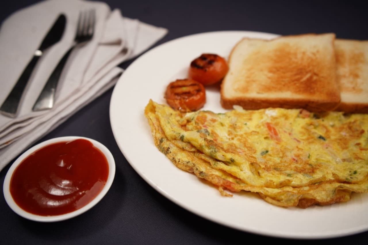 Domatesli Omlet fotoğrafı