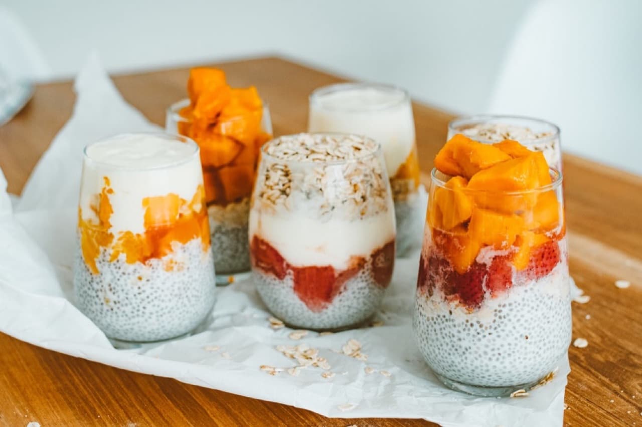 Meyveli Chia Puding fotoğrafı